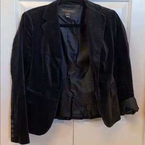 Banana Republic Black Velvet Blazer